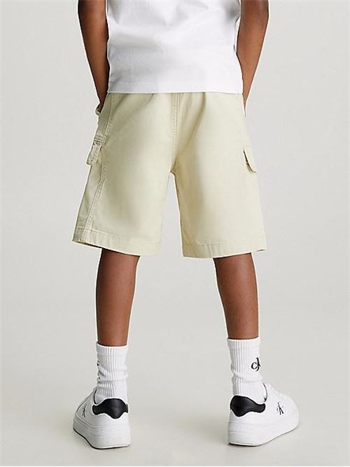 SATEEN CARGO SHORTS CALVIN KLEIN JEANS | IB0IB02057T/LFU